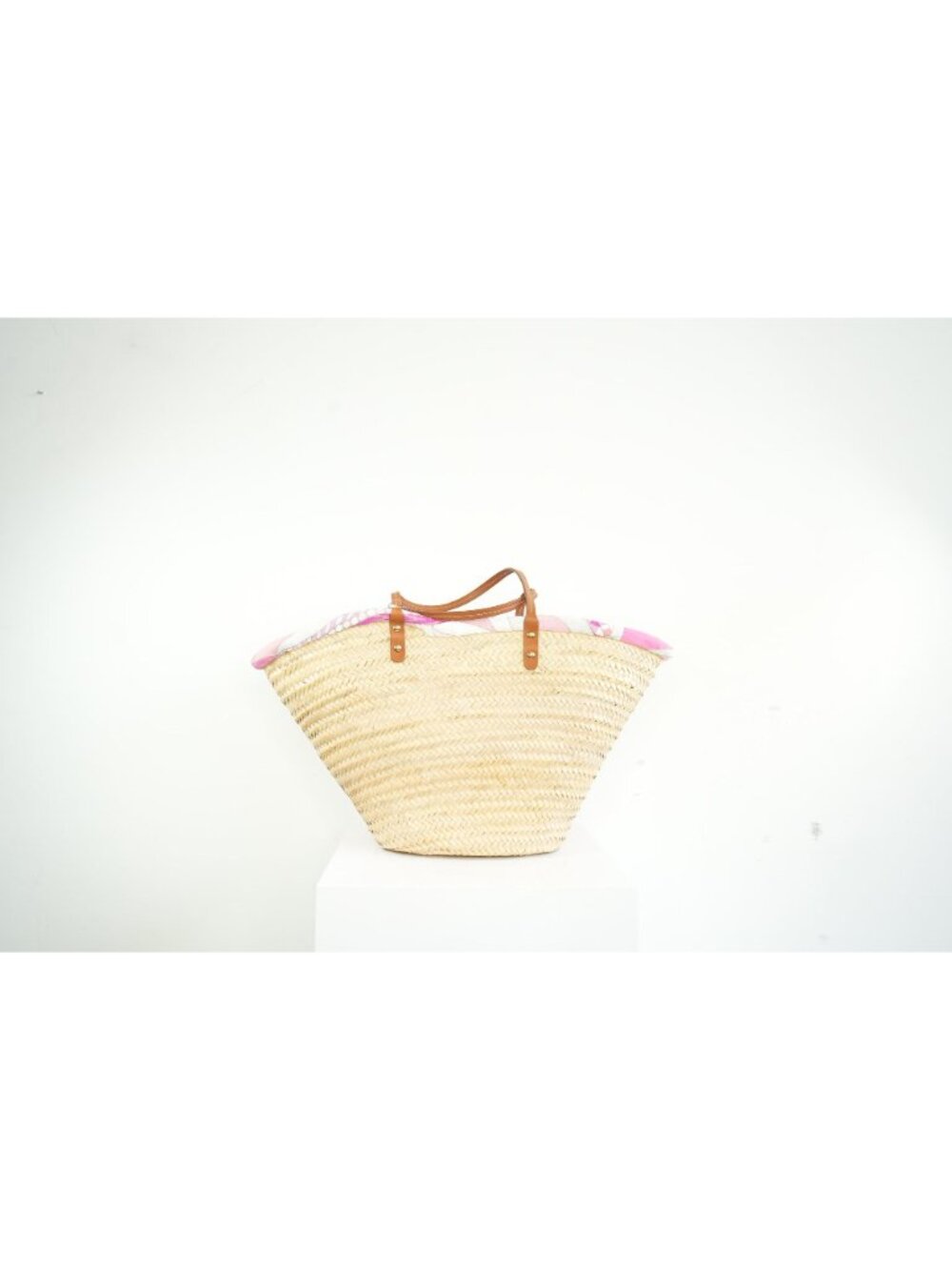 Emilio Pucci Wicker Basket Pink Inside Pattern (Deadstock) w/ dust bag - Picture 6 of 11